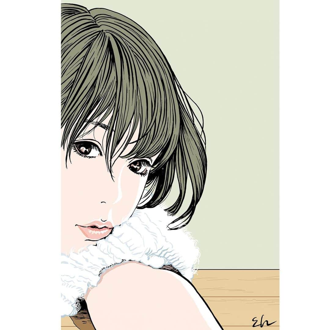 江口寿史のインスタグラム：「コロナ禍で中止になってたり延期になってたりしたイラスト展やイベントや複数のアパレルとのコラボ企画やらが、この月末から来年春先にかけて次から次へと発表になります。おかげでやる事だらけでバタバタだよ！ 皆さんお見逃しなきよう！しっかりついて来てくださいよ！！」