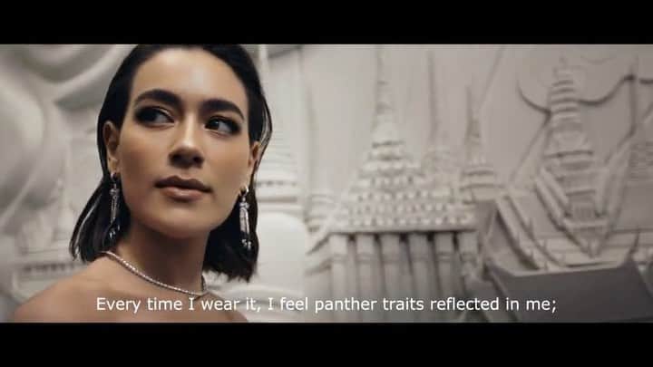 キンバリー・アン・ウォーテマス・ティアムシリのインスタグラム：「Intertwined destinies between Kimberley and Cartier's Panther เรื่องราวพรหมลิขิตระหว่างคิมและเสือแพนเตอร์จากคาร์เทียร์ พบอีกครั้งหลังจาก16ปี 🐆 @cartier #cartierthailand」