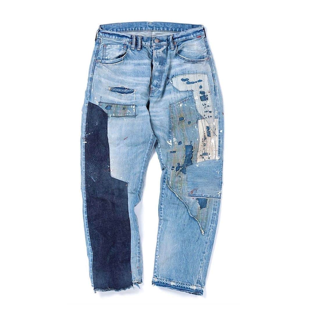 のインスタグラム：「. . . . 【Released in November】 . . . AN089 20AW PATCHWORK REMAKE DENIM PANTS INDIGO . . . @anachronorm262 . . . #anachronorm #contextgallery #nakameguro #balanceokayama #okayama」