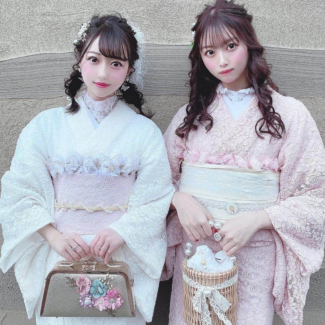 のインスタグラム：「今回の着物は可愛い可愛い まきちゃんと❤︎  #着物 #浅草着物レンタル #浅草レンタル着物 #着物コーデ #着物ヘア #ヘアアレンジ #着物アレンジ #アイドル #akb48 #akb #可愛い #いいね返しは絶対」