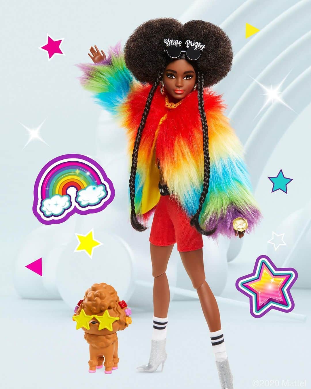 Mattelさんのインスタグラム写真 - (MattelInstagram)「Bold looks. 💅 Unique styles. 🕶 Pet besties that match! 🐶 Shop new #BarbieEXTRA fashion dolls, available now.」11月17日 8時19分 - mattel