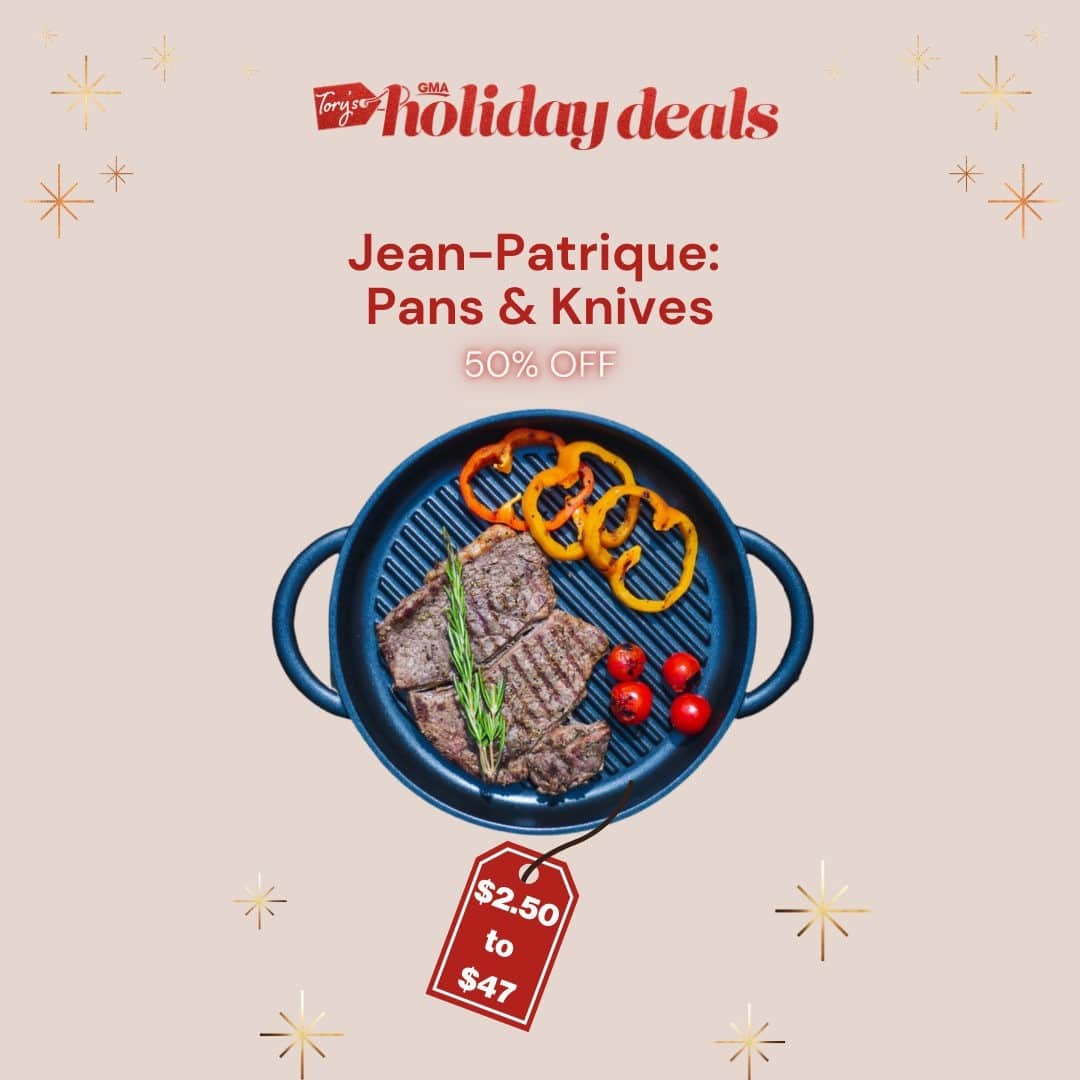 Good Morning Americaさんのインスタグラム写真 - (Good Morning AmericaInstagram)「Starting holiday shopping early? @toryjohnson has got you covered! Shop @jean.patrique pans and knives for 50% at our link in bio! #GMADeals #sale #holidayshopping #shopping #cooking」11月17日 9時00分 - goodmorningamerica