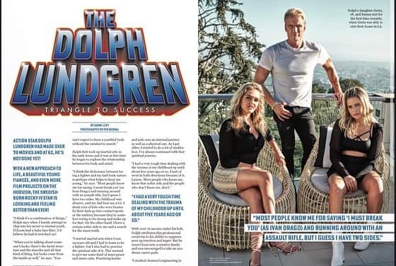 ドルフ・ラングレンのインスタグラム：「Check out this new magazine from the UK @muscleandhealthworld 👊」