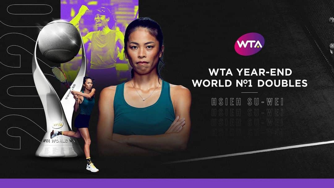 WTA（女子テニス協会）さんのインスタグラム写真 - (WTA（女子テニス協会）Instagram)「@sw.hsieh closes out the 2020 season as the WTA Year-End World No. 1 in doubles.」11月17日 2時37分 - wta