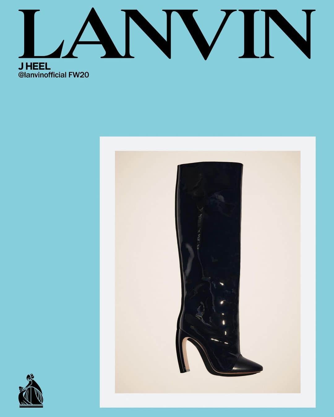 ランバンのインスタグラム：「#LanvinFW20 campaign - J Heel boots. Photography @ezrapetronio  Creative Direction @brunosialelli  Art Direction @ezrapetronio」