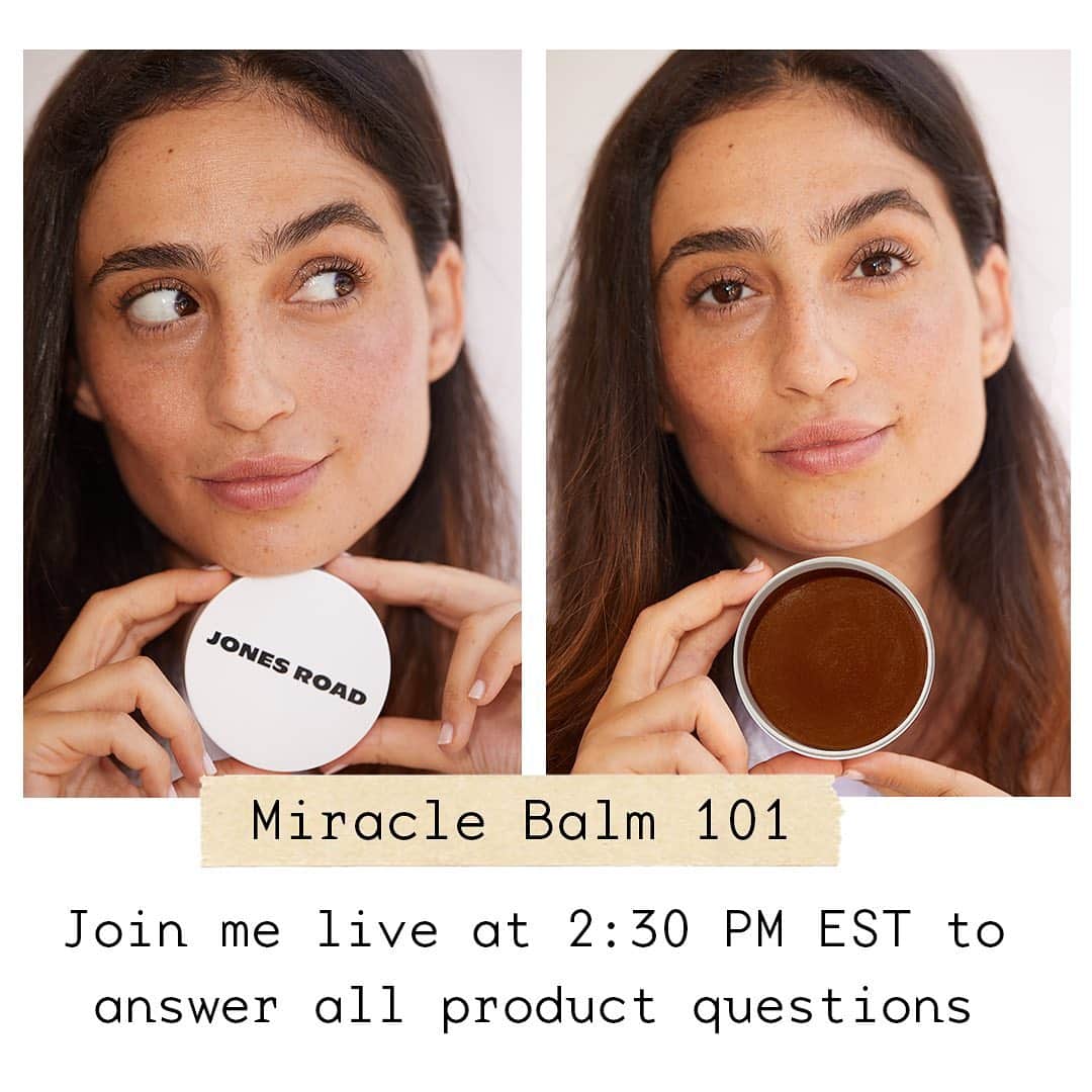 ボビー・ブラウンのインスタグラム：「Love hearing your questions and trying to answer as many as possible. Today I’m in my socially distant studio, which means I’m going Live to show you why the @jonesroadbeauty Miracle Balm is the product you didn’t know you needed. I’m currently loving Bronze, it gives me a healthy glow to look & feel my best, even in the cold weather. Comment any questions you have below and I’ll see you at 2:30PM.」