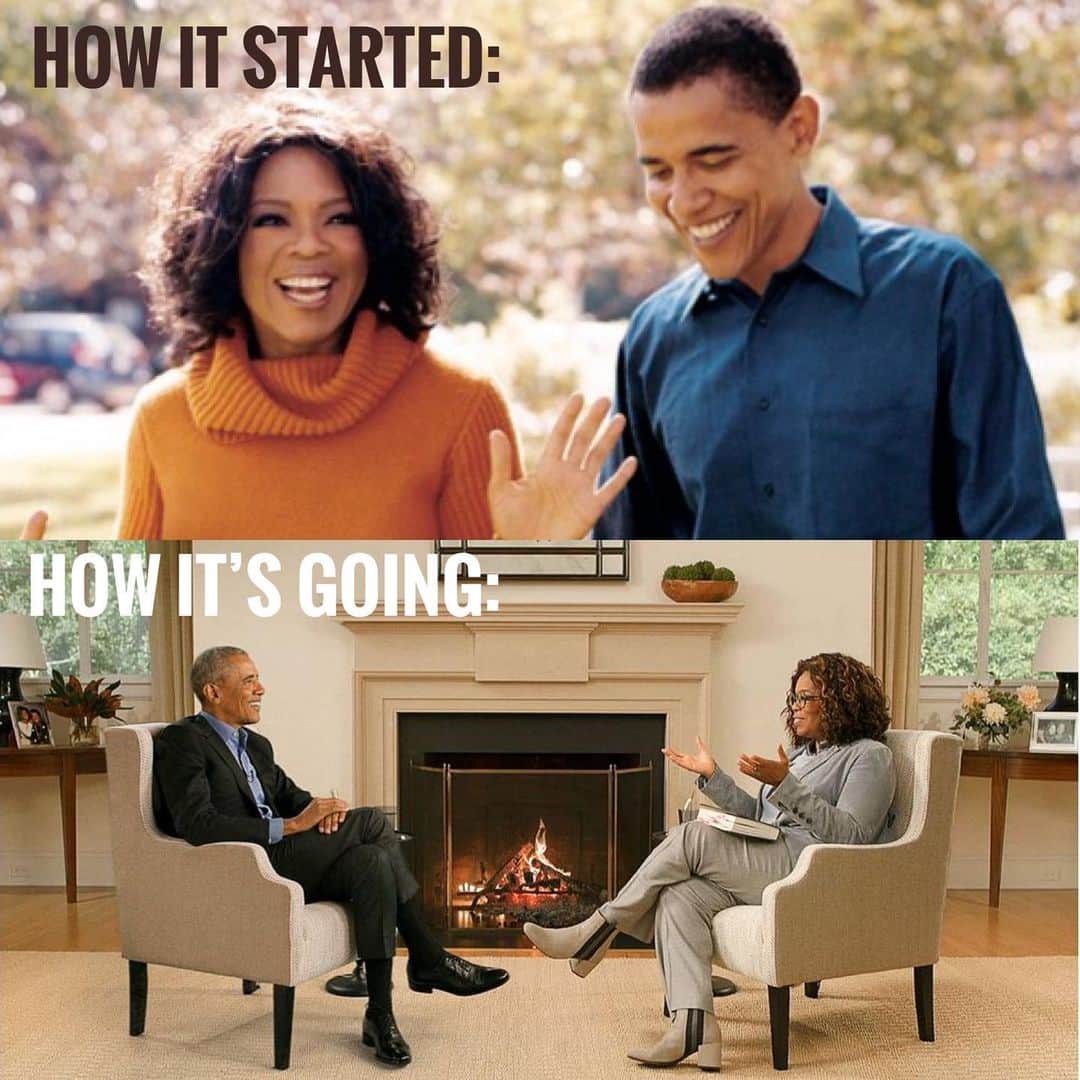 オプラ・ウィンフリーのインスタグラム：「Sixteen years and six interviews later, former President @barackobama and I are sitting back down to talk about #APromisedLand, his highly anticipated memoir based on the first part of his historic presidency. And let me tell you something, this book is worth the wait! Watch our entire @theoprahconversation episode for FREE this month, starting tomorrow 11/17 on @appletv+. #TheOprahConversation」