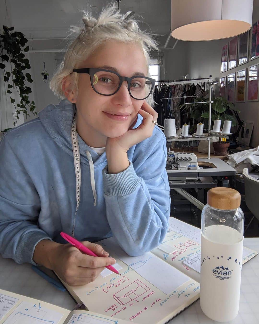 evianのインスタグラム：「Back in July, we announced the winning project from our Activate Movement Program: ‘A020’ by Danielle Elsener. 🔵  The Activate Movement jury was seduced by Danielle’s idea to tackle fashion’s biggest problem – fabric waste – through an ingenious zero waste design system that will use 100% of material during production.   Curious about Danielle’s project and how it’s advancing? Head to our Stories to ask her anything! 💭  Find out more about @decodecodecode’s project on www.evian.com/actmov and on www.decodecodecode.com.​⠀  #evian #evianwater #activatemovement #evianxvirgilabloh #stayhydrated」
