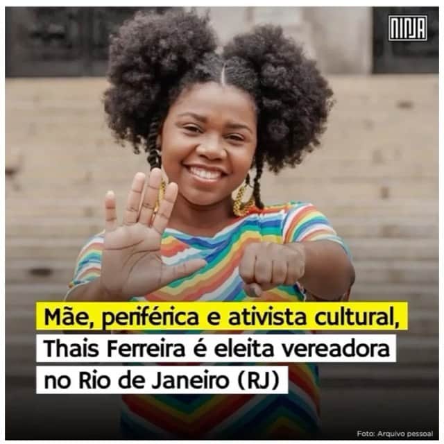 ナタリア・ディルのインスタグラム：「“Dias mulheres virão” 💪🏼  #repost @nandacosta @midianinja  ・・・ Comente esse vídeo com um trecho de uma música! 👇 Me passaram várias pela cabeça... Eu saí chorando e rindo de emoção dos prints que dei no @midianinja e da potência feminina eleita Brasil a fora! “Dias mulheres virão” ✊🏽❤️」