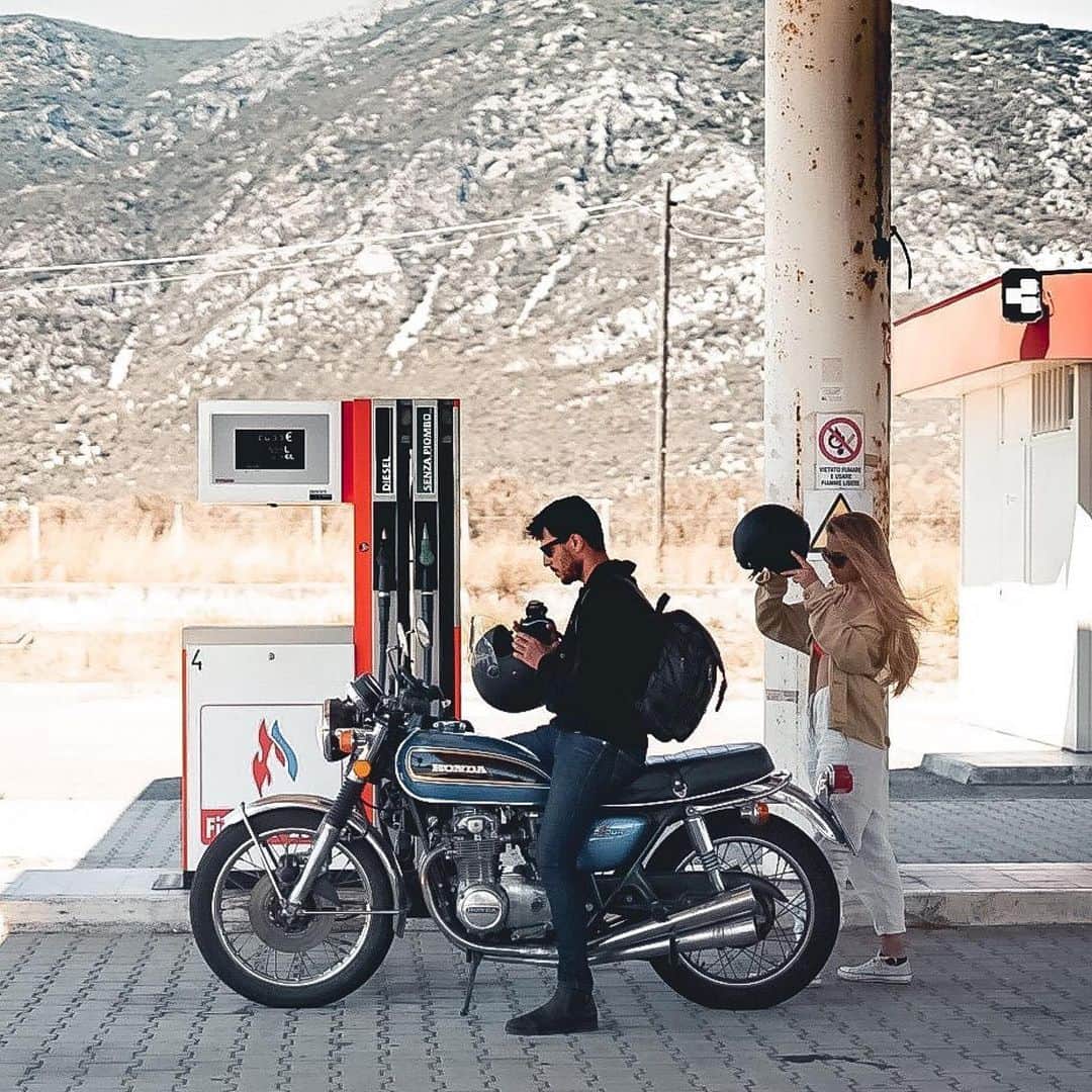 epidemic_motorsさんのインスタグラム写真 - (epidemic_motorsInstagram)「REFUELING ⛽️ 🏍 @nicola_sorrentino   on the way to Masua we found this gas station, abandoned and lost in the mountains, very impressive! @beneducerosaria   —-  #mototravel #mototrip #mototraveler #mototravel_lovers #mototrail #mototrip #roadtrip #travelphotography #travel #travelgram #caferacer #hondafour #classicbike  #hondamotorcycles #classicmotorcycle #vintagemotorcycle #italia #italy #sardegna #sardinia #vintagebike  #epidemic_motors #epidemicmotors」11月17日 5時23分 - epidemic_motors