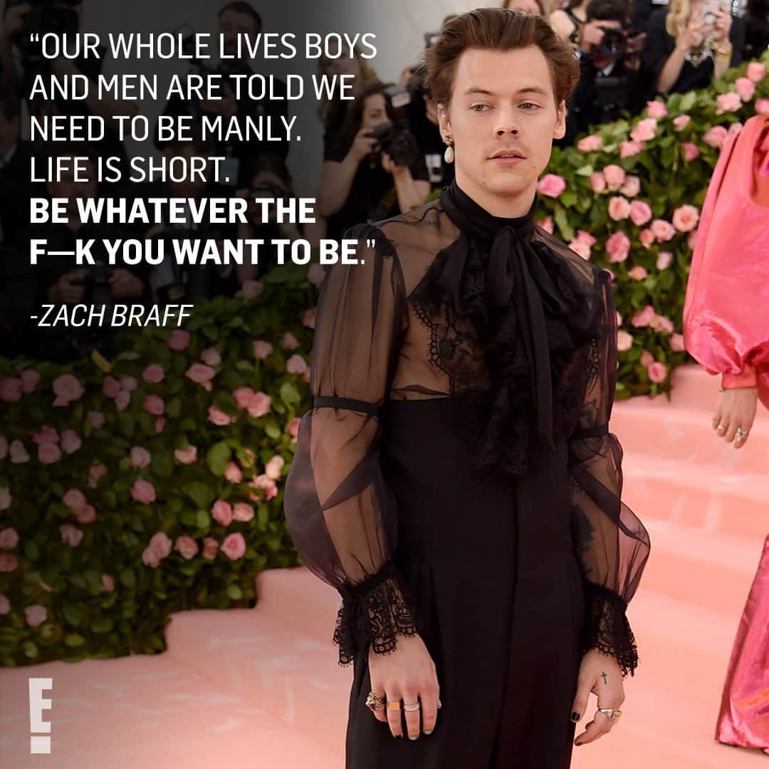 E! Onlineさんのインスタグラム写真 - (E! OnlineInstagram)「Stars are coming to Harry Styles' defense after author Candace Owens criticized him for wearing a dress on his history-making Vogue cover. He's so golden, and their words are so passionate, at the link in our bio. (📷: Getty)」11月17日 5時31分 - enews
