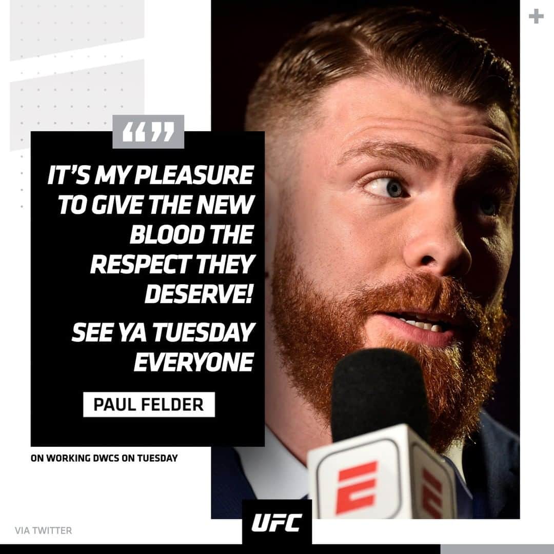 UFCさんのインスタグラム写真 - (UFCInstagram)「Back in the booth already 🎙 It's impossible to keep @FelderPaul down. #DWCS」11月17日 5時47分 - ufc