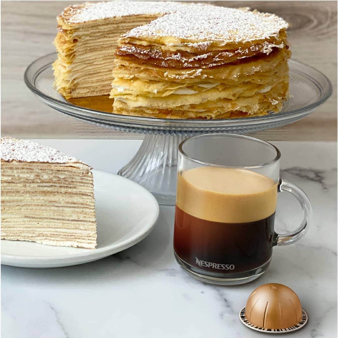 Nespressoさんのインスタグラム写真 - (NespressoInstagram)「#NespressoEditions — Edition 01. Chef @dominiqueansel showed us how to make his beautiful mille crepe cake with vanilla ganache this weekend.  ☕ Save this post to make it again or share it with your loved ones. ☕ Tag @nespresso #NespressoEditions so we can share your creations.  For those that missed creating this with us over the weekend, an IGTV is coming soon! ❤  #Nespresso #NespressoEditions #NespressoMoments」11月17日 5時59分 - nespresso