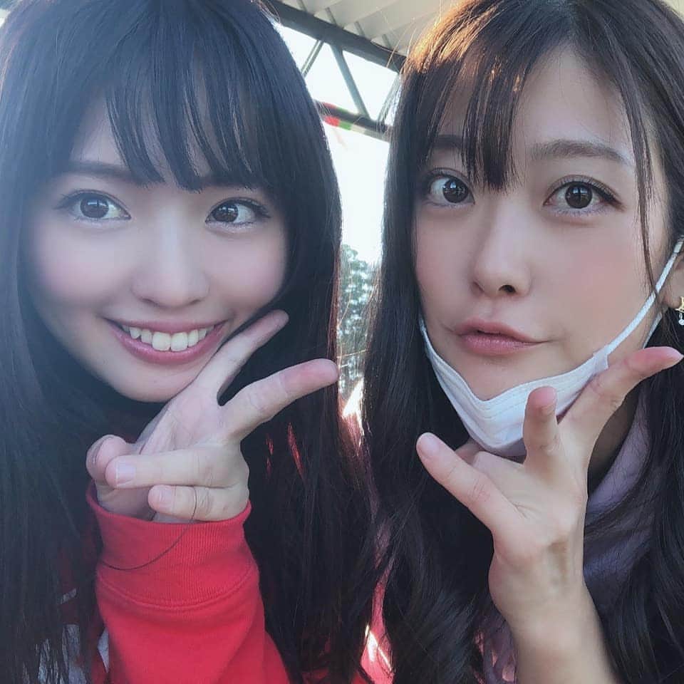 国友愛佳のインスタグラム：「西のさおりんとは、この間初めましてだった(* ´ ▽ ` *) . . #オートバイ女子部 #オートバイ #バイク #バイク女子」