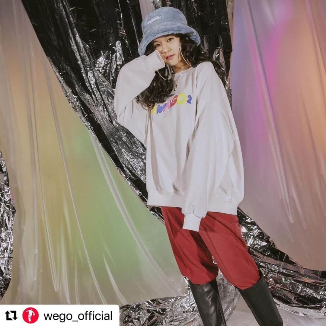 Girls²さんのインスタグラム写真 - (Girls²Instagram)「#Repost @wego_official ・・・ ㅤㅤㅤㅤㅤㅤㅤㅤㅤㅤㅤㅤㅤ ⭐︎Girls²×WEGO collaboration⭐︎ いよいよ明日11/18(水)〜WEGO一部店舗、ONLINE STOREにて発売スタート！  ★Girls²着用コラボアイテム★ RAN>> ✔︎BIGクルースウェット￥5,059(税込) カラー：ホワイト、ブラック、ピンク サイズ：S、F ✔︎ファーハット￥3,299 (税込) カラー：ブラック、サックス サイズ：F  YOUKA>> ✔︎BIGクルースウェット￥5,059(税込) カラー：ホワイト、ブラック、ピンク サイズ：S、F ✔︎ファーハット￥3,299 (税込) カラー：ブラック、サックス サイズ：F  MOMOKA>> ✔︎BIGクルースウェット￥5,059(税込) カラー：ホワイト、ブラック、ピンク サイズ：S、F」11月17日 10時28分 - girls2_official