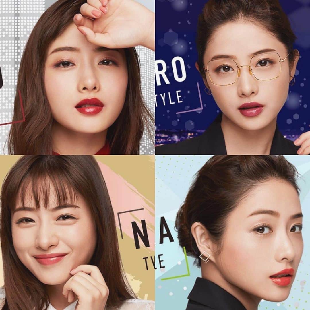 石原さとみ　ファンアカウントのインスタグラム：「. AUBEのさとみん可愛すぎて新しいリップ買ってしまった〜〜🥰😍 . . #石原さとみ #AUBE」
