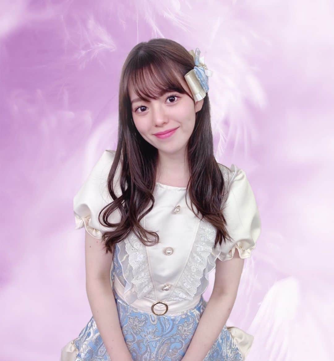 有村莉彩のインスタグラム：「New costume👗🌷🥰💕✨🍀  #idol #アイドル #アイドル衣装 #お洋服 #fashion #onepiece #ワンピース #costume #cute #blue #lightblue」
