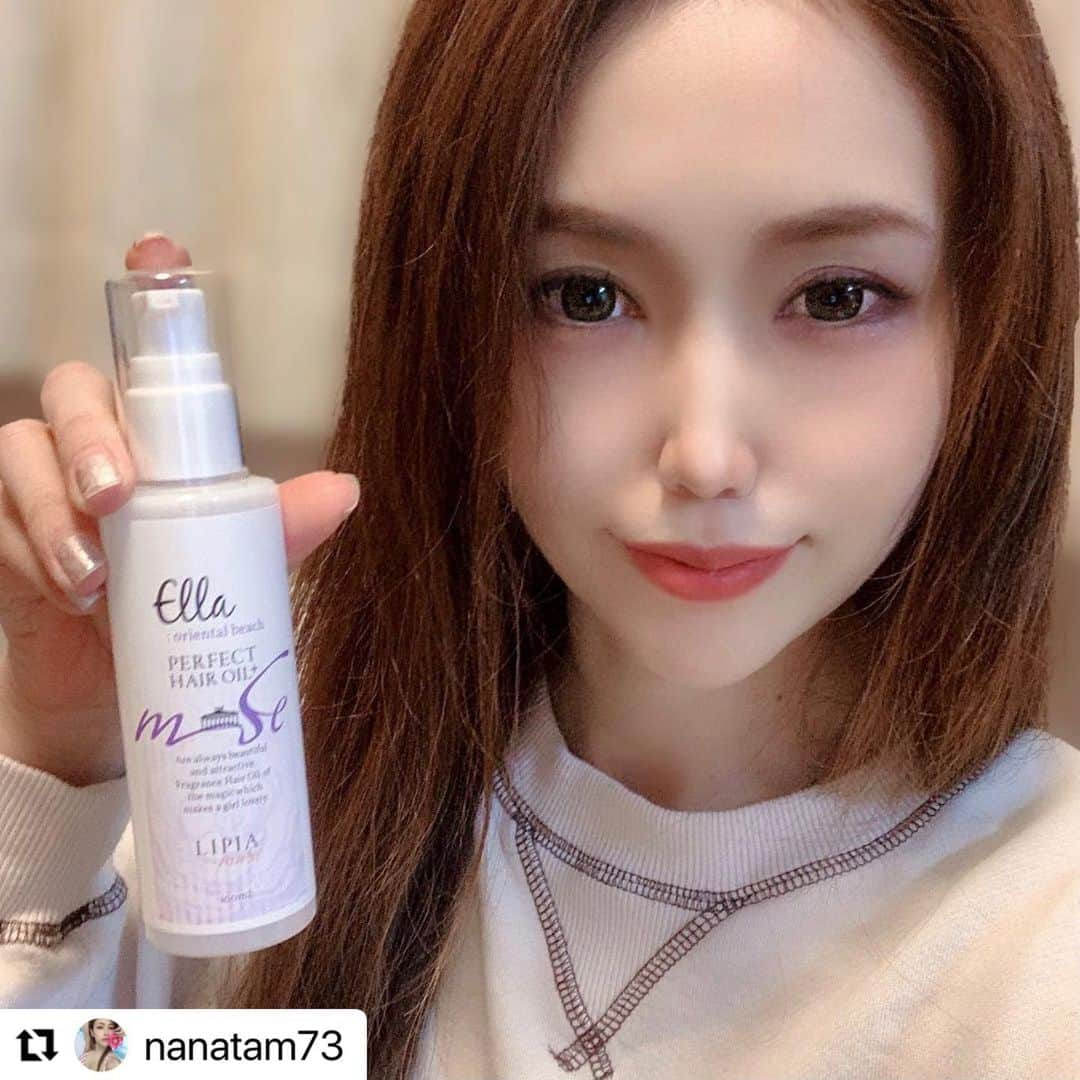 LIPIAmuse(リピアミューズ)さんのインスタグラム写真 - (LIPIAmuse(リピアミューズ)Instagram)「新パッケージlipiaヘアオイル早速お試しいただきました❤︎ ありがとうございます！ @nanatam73  ・・・ こんばんは🙋‍♀️✨﻿ ﻿ 元々人気商品だったんだけど、最近リニューアルしてパワーアップしたヘアオイルがオススメすぎるので見てほしい😍💓﻿ ﻿ ﻿  ＼12種類のオイルと4種類のエキス／﻿ 🌸リピアミューズ パーフェクト ヘアオイル Ella+ (エラ)( @lipiamuse)🌸﻿ ﻿ ﻿ 👇リニューアルして変わったところ✨﻿ ﻿ 🌷キューティクル補修効果のある「オイルケラチン」とアミノ酸をプラス﻿ 🌷潤い×毛髪補修でさらなる美髪へ導くヘアオイルに進化﻿ ﻿ ﻿ 香水みたいに甘～い良い香り💓﻿ ひよりの長～い髪の毛もベタつかずにサラサラ～にしてくれて良い感じなの☺️﻿ これ使ってるとみんなに良い香りって言われるよ☺️🌸✨✨﻿ ﻿ ﻿ 気になったら➡️『リピアミューズパーフェクトヘアオイル』で検索検索～🙋‍♀️✨  ﻿ ─────────────────────﻿ #lipiamuse #ヘアオイル #ヘアケア #髪のお手入れ #静電気対策 #乾燥対策 #さらさらになりたい #リピアミューズヘアオイル #美髪 #pr #美容﻿ ─────────────────────﻿」11月17日 11時12分 - lipiamuse