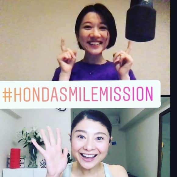 間々田佳子のインスタグラム：「明日はFMTOKYO  #hondasmilemission  #顔の筋トレ #間々田佳子 #笑顔は自分を元気にしてくれるよ！」