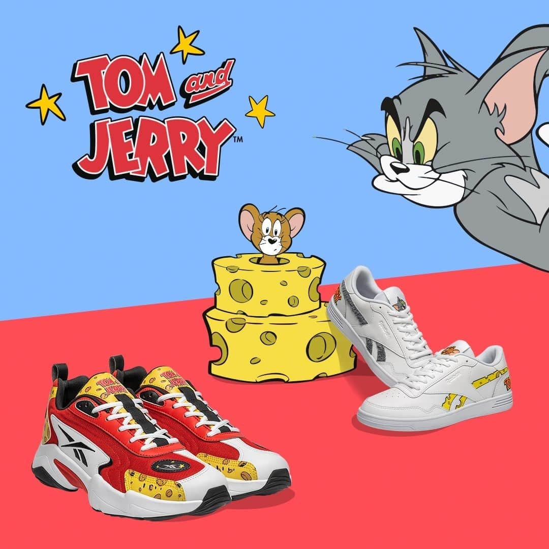 Reebok classic JPのインスタグラム：「子（ねずみ）年に不朽の名作カートゥーン「トムとジェリー」とコラボレーション 第2弾フットウェアコレクションに隠れキャラ「ドルーピー」が登場！ 「Reebok × Tom & Jerry」続編 2020年11月17日（火）発売 #リーボッククラシック #TomJerry」