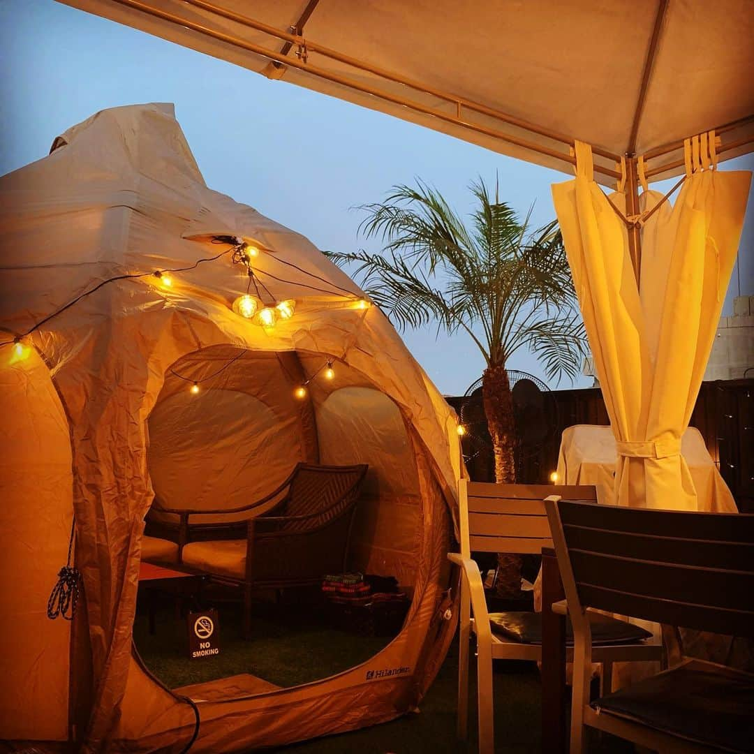 石田政博さんのインスタグラム写真 - (石田政博Instagram)「ここはリゾートですか？  #BALCONIWA #glamping #グランピング #東京 #ステーキハウス #BBQ」11月17日 16時48分 - markunv