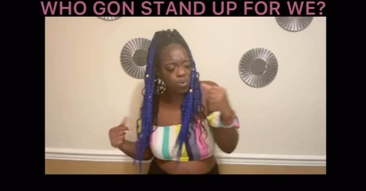 ジャッキー・リーのインスタグラム：「This queen. @freelove19xx #PSSYPWR #standupforyourwomen」