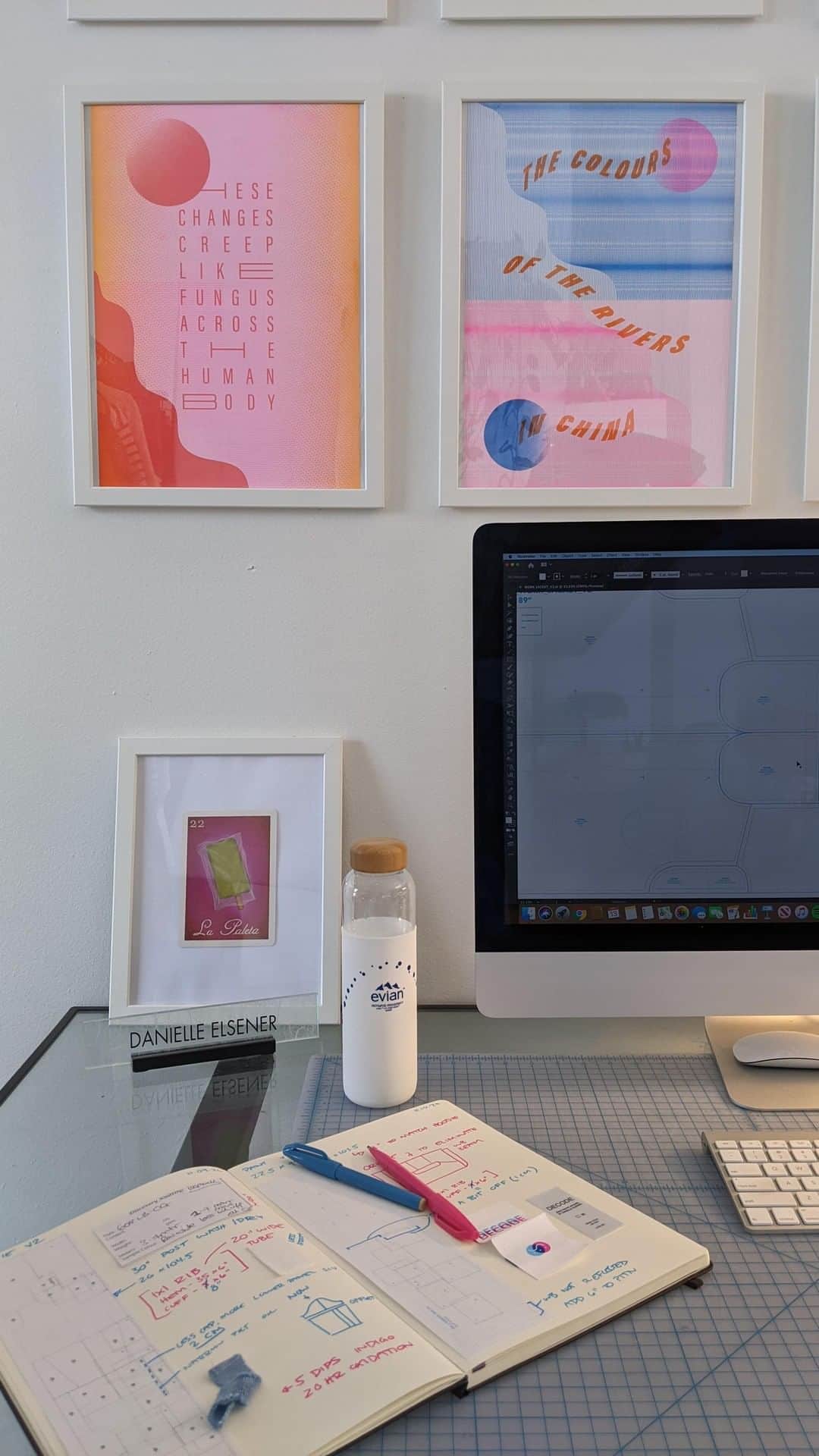 evianのインスタグラム：「Back in July, we announced the winning project from our Activate Movement Program: ‘A020’ by Danielle Elsener. 🔵  The Activate Movement jury was seduced by Danielle’s idea to tackle fashion’s biggest problem – fabric waste – through an ingenious zero waste design system that will use 100% of material during production.  Curious about @decodecodecode's creative space? Check out her studio!  #evian #evianwater #activatemovement #evianxvirgilabloh #stayhydrated」