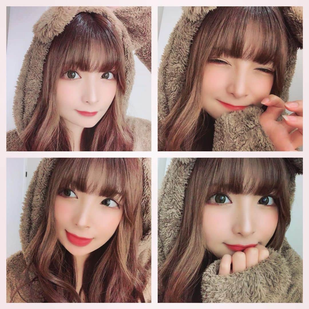 るるぴ（ららぴ ＆ るるぴ）のインスタグラム：「もこもこの季節がやって来た🧸  寒いの大っ嫌いだけど、冬服が大好きだから冬派❄️💓  #もこもこ #くま #パジャマ #キャバ嬢 #六本木 #歌舞伎町 #西麻布 #ラウンジ」