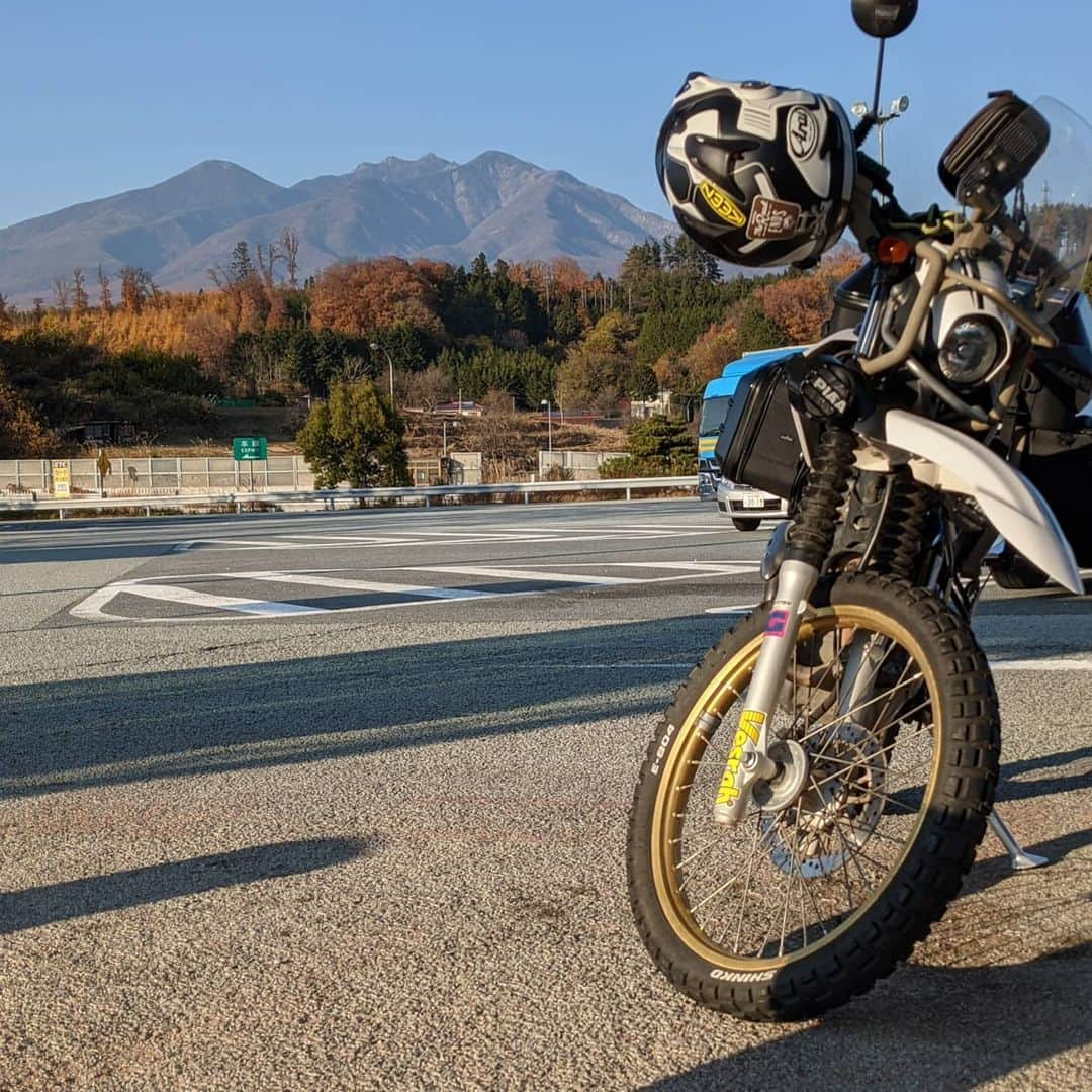 山下晃和さんのインスタグラム写真 - (山下晃和Instagram)「【MOTO】ツーリングは最高です！  今宵はテントではなく、 温泉宿に泊まるのだ  GO TOなんちゃらってやつでね 暖かくて本当にツーリング日和  #SEROW #セロー #ツーリングセロー #touring #ツーリング #秋 #夕焼け #ススキ #タナックス #モトフィズ #フルパニア風 #セロー250 #八ヶ岳 #ツアーシェルケース #TANAX #MOTORCYCLE #VESRAH #ベスラ #YAMAHAが美しい #そろそろ53000kmだ #MOTO #MOTOCICLETA #キャンプテーブルシートバッグ」11月17日 18時58分 - travel_akikazoo