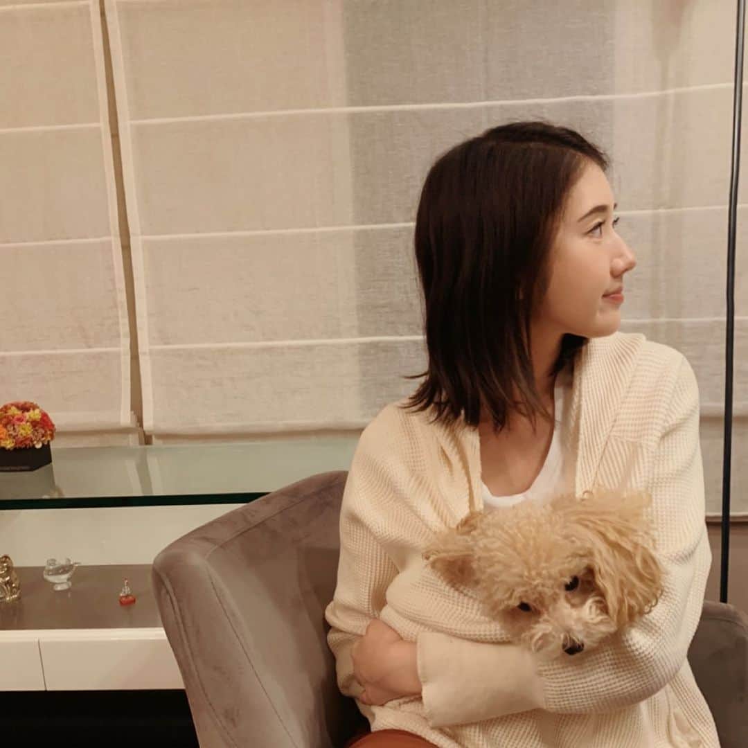 多岐川華子さんのインスタグラム写真 - (多岐川華子Instagram)「私も、もなかも寛いでる☺️」11月17日 21時14分 - hanako__official