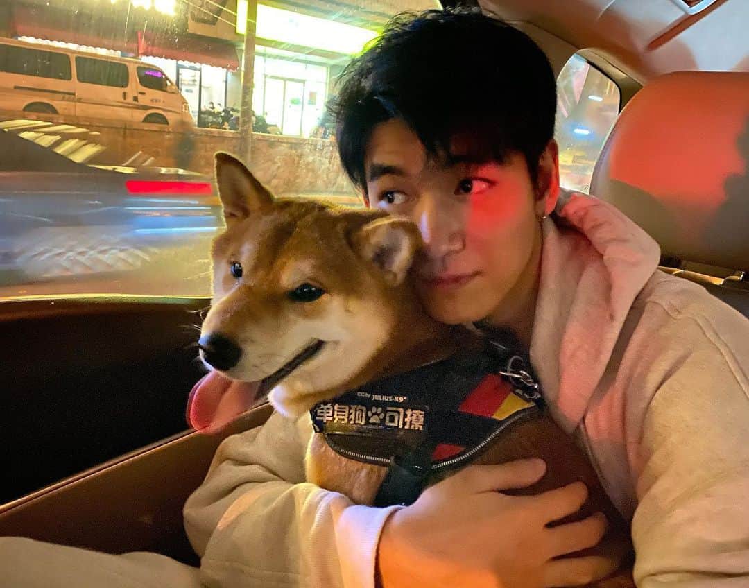樋口葉生のインスタグラム：「❤️🐶my baby」