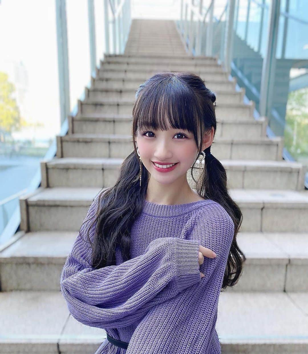 音嶋莉沙さんのインスタグラム写真 - (音嶋莉沙Instagram)「4部で着たお洋服💜﻿ ﻿ 紫似合うねって沢山言って頂けて﻿ 嬉しい〜😊ってなったよ♡﻿ ﻿ ありがとう🙈﻿ ﻿ これからも楽しみにしててね♡﻿ ﻿ ﻿ ﻿ ﻿ ﻿ ﻿  ﻿ #オンラインサイン会 #私服 #Risaコーデ﻿ #GRL #プチプラ #ツインテール﻿」11月17日 22時18分 - otoshima_risa