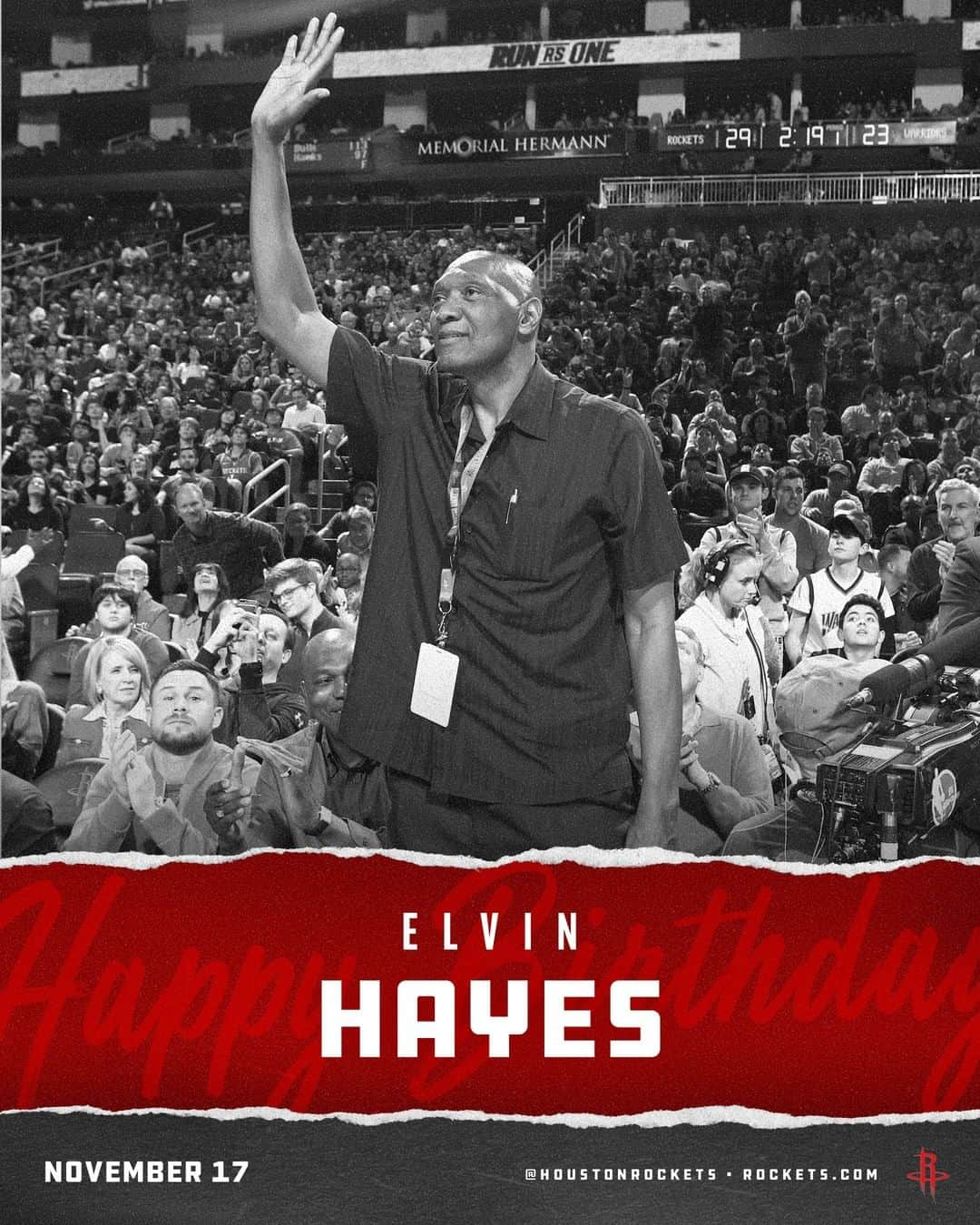 ヒューストン・ロケッツさんのインスタグラム写真 - (ヒューストン・ロケッツInstagram)「🎂 Happy birthday to Rockets Legend Elvin Hayes! 🎂」11月17日 23時00分 - houstonrockets