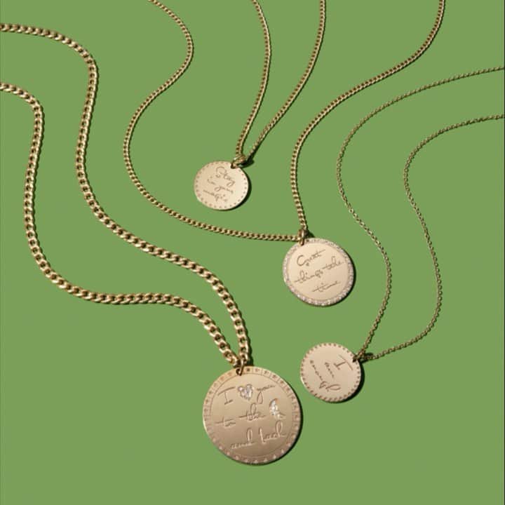Saks Fifth Avenueのインスタグラム：「Give the gift of personalization this season with @zoechiccojewelry's delicate, engraved necklaces that speak for themselves. #SaksHoliday」