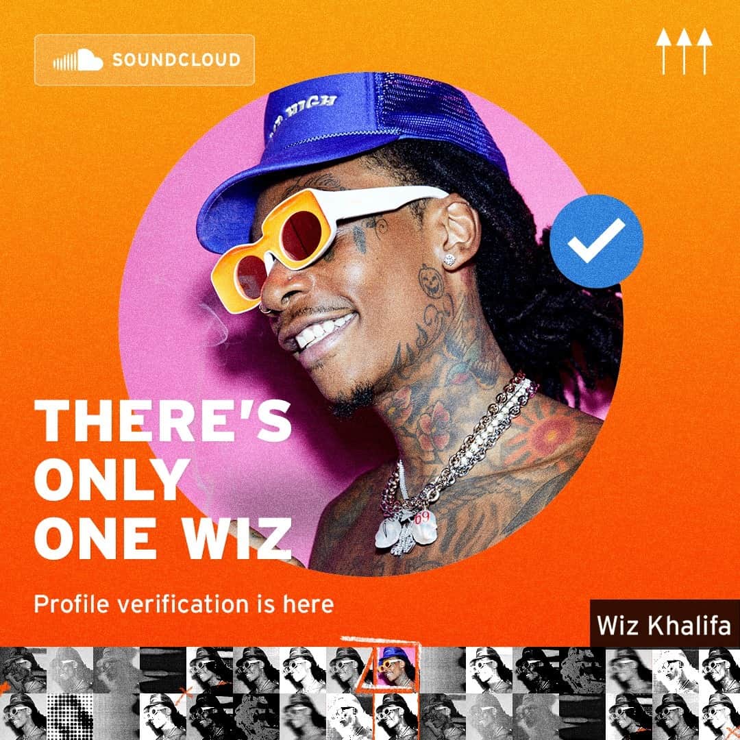 サウンドクラウドのインスタグラム：「There’s only one WIZ. ⁠ ⁠ BLUE CHECKS ARE HERE. ⁠ ⁠ Learn more @ the link in bio.⁠ ⁠ @wizkhalifa  ⁠」
