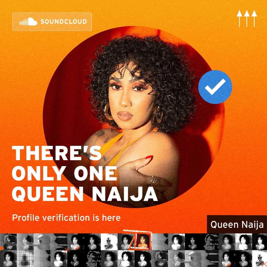 サウンドクラウドのインスタグラム：「There’s only one @queennaija. 👑⁠ ⁠ Follow her OFFICIAL SoundCloud profile at the link in bio. ⁠ ⁠ ⁠」