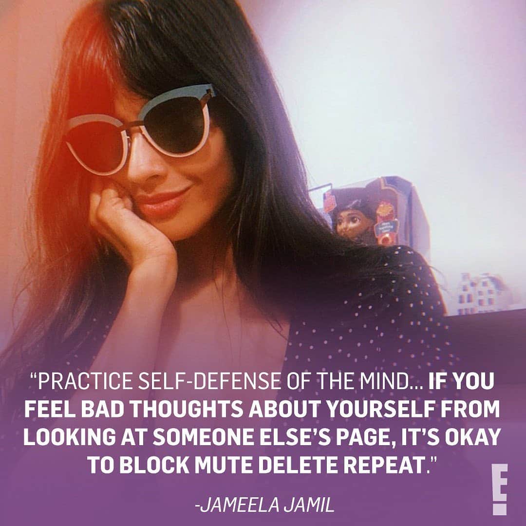 E! Onlineさんのインスタグラム写真 - (E! OnlineInstagram)「A much needed mental health reminder from Jameela Jamil to practice “self-defense of the mind.” 💜(📷: Instagram)」11月18日 1時02分 - enews