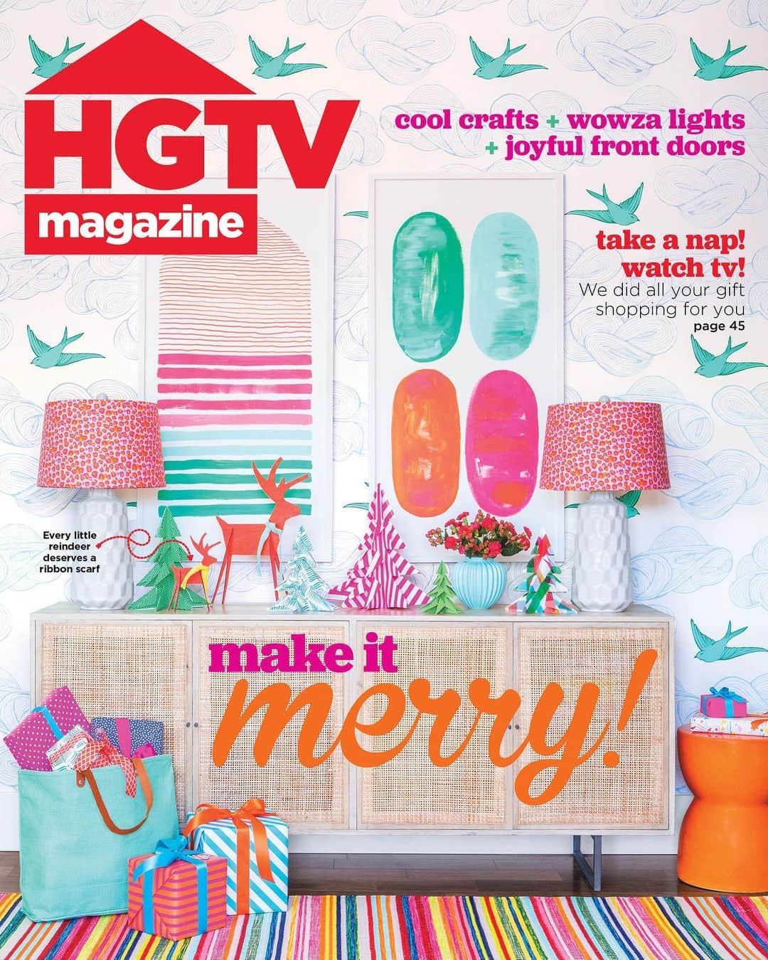 HGTVさんのインスタグラム写真 - (HGTVInstagram)「Make it merry and snag your copy of #HGTVMagazine’s December issue — on newsstands now! It’s filled with tons of holiday inspo, the annual 🎁 guide and more. Link in bio to steal this cover look. 👆😍」11月18日 1時16分 - hgtv