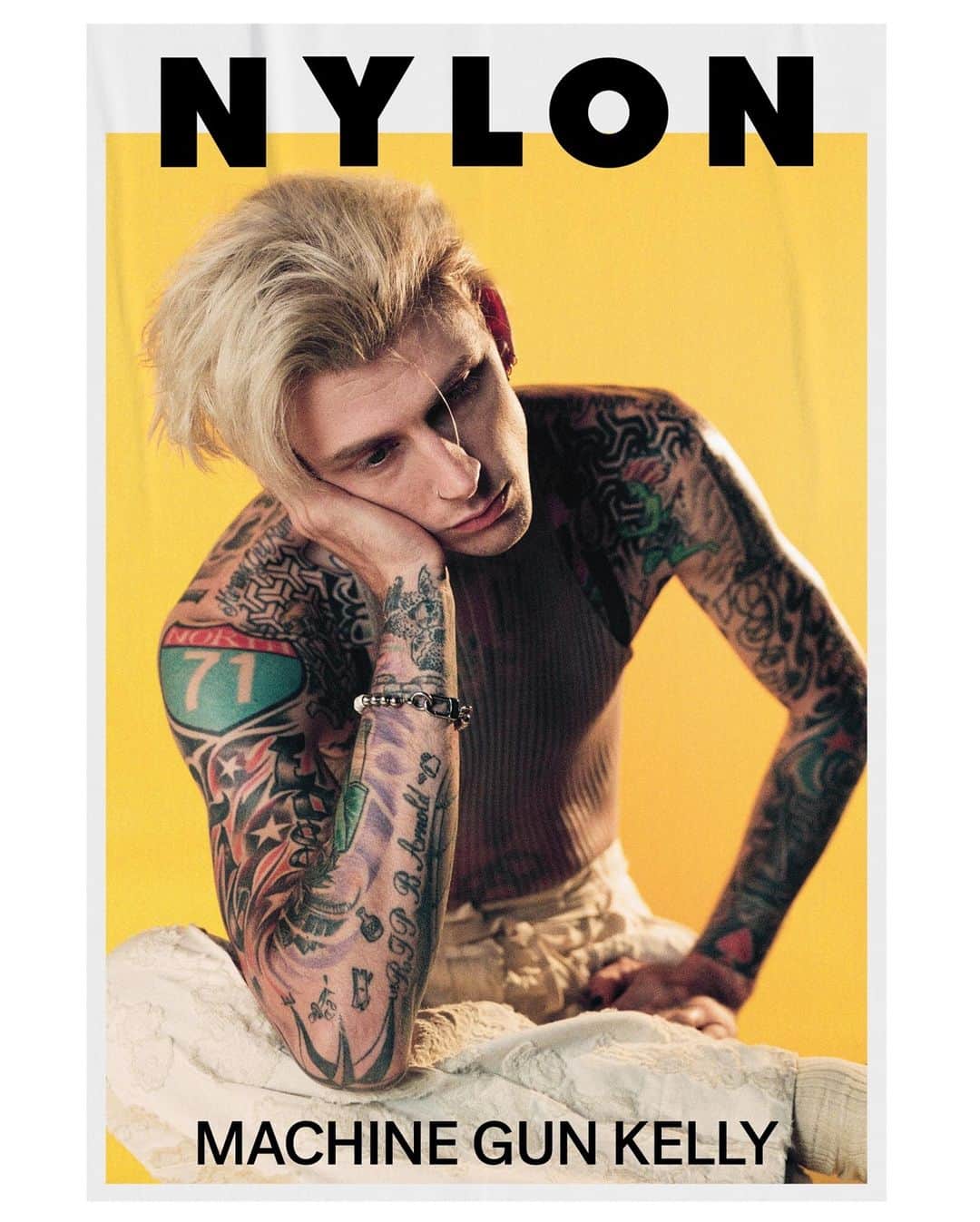 Nylon Magazineさんのインスタグラム写真 - (Nylon MagazineInstagram)「Introducing NYLON’s November 2020 cover star, #MachineGunKelly ✨ The artist opens up about his pop-punk pivot, girlfriend #MeganFox, the power of a wild night out, and more. Link in bio for his full interview with @frynaomifry. 🤘@machinegunkelly⁠  ⁠ Photographer: @alexgharper⁠ Stylist: @kattypaldos⁠ Grooming: @sonialeeartistry⁠ Art Director: @ehover⁠ Set Designer: @kfond⁠ Bookings: @specialprojectsmedia⁠ Videographer & Editor: @samrmiron⁠ VP Of Fashion: @tiffanyreid⁠ VP Of Creative: @karen.hibbert⁠」11月18日 1時23分 - nylonmag