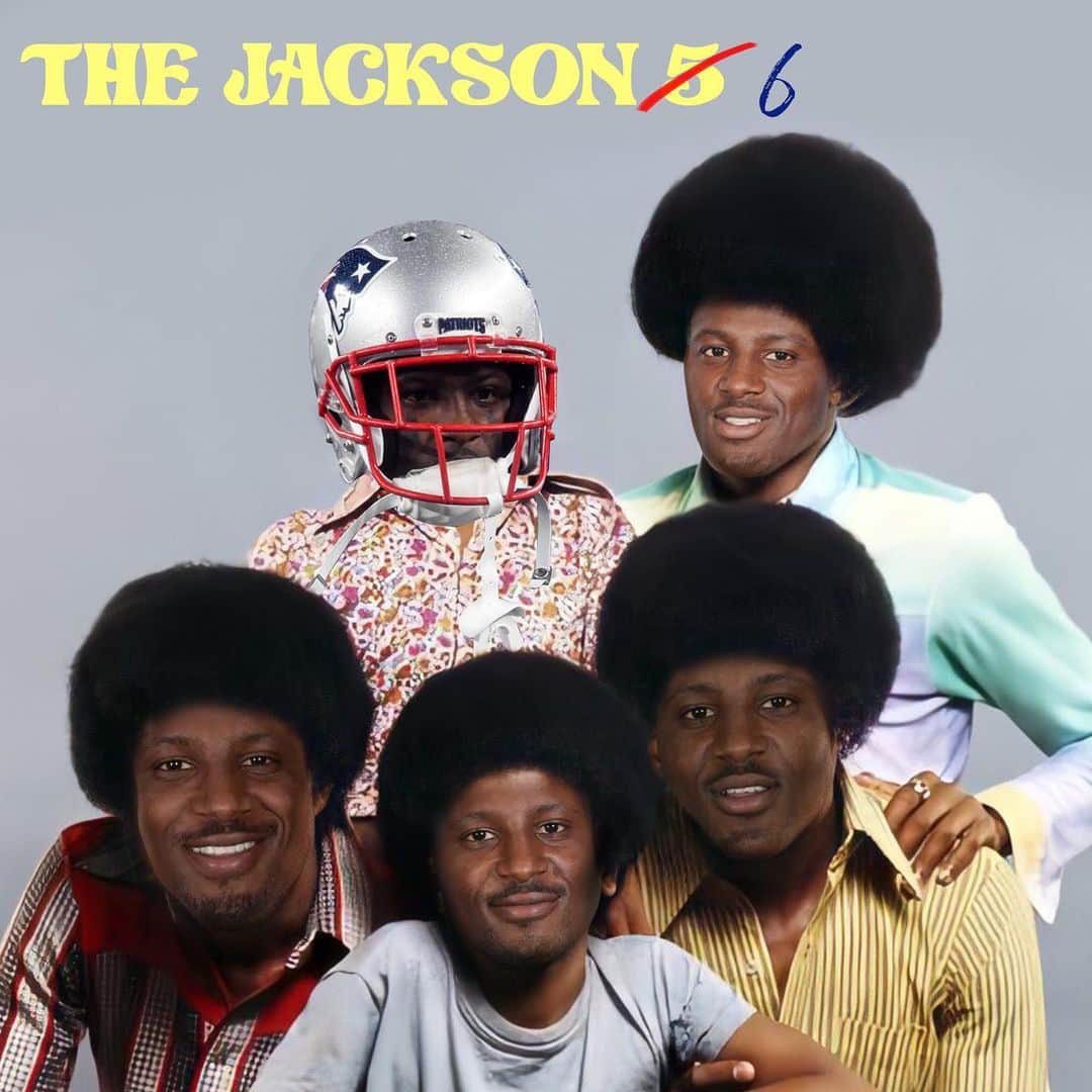 ジュリアン・エデルマンのインスタグラム：「@patriots I see your Jackson 5 and raise you one @jcjackson_7  HBD stud 🍾」