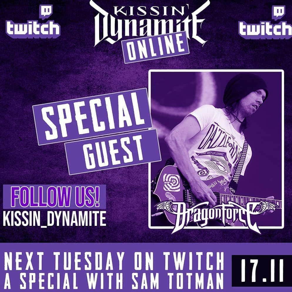 DragonForceさんのインスタグラム写真 - (DragonForceInstagram)「If anyone is interested in seeing Sam have a chat on the internet to some people other than Herman... Here's your chance! Tonight at 20.00 CET  #dragonforce  #dragon  #dragontattoo  #dragonball  #kissindynamite  #glamourous rock」11月18日 2時01分 - dragonforcehq