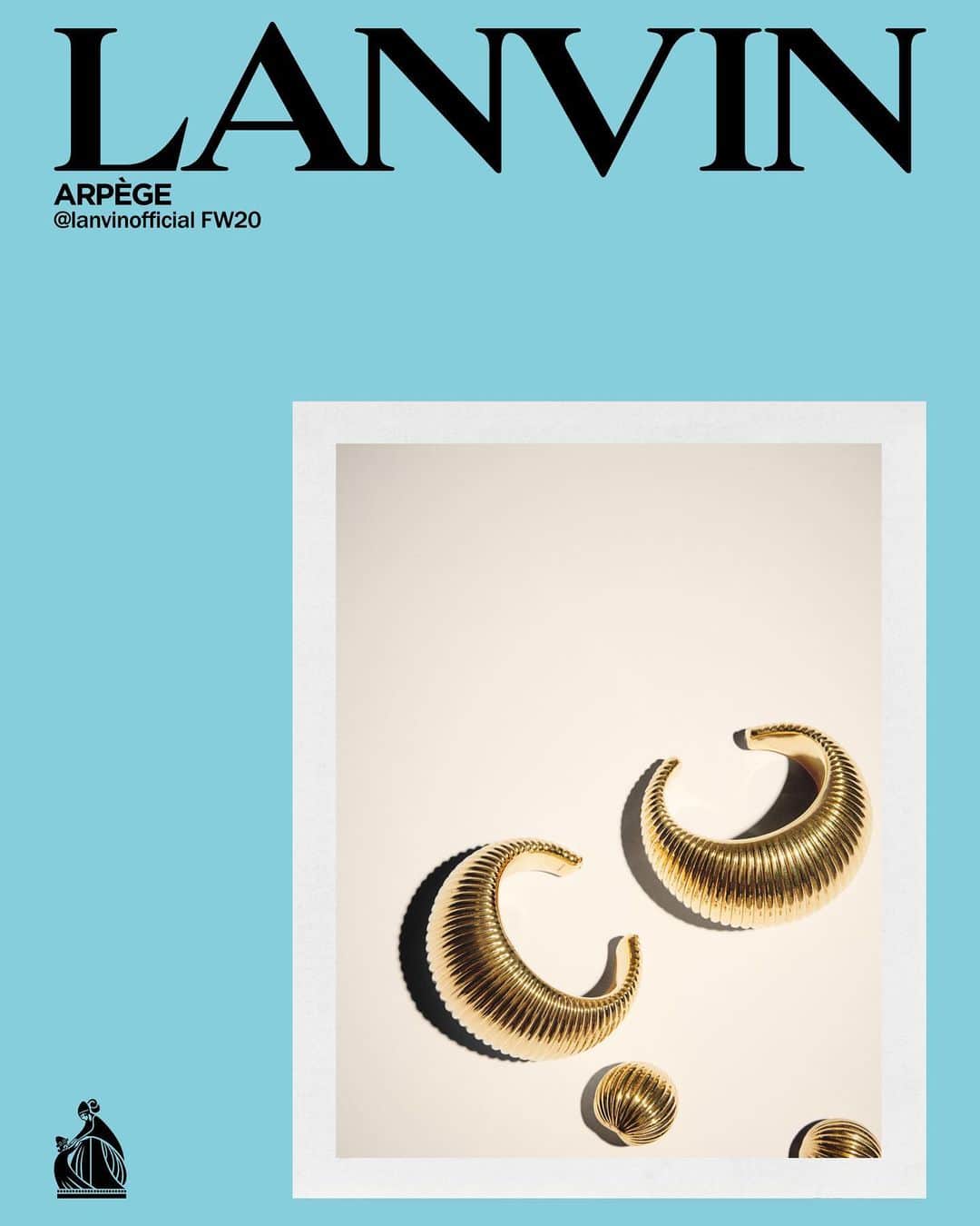 ランバンのインスタグラム：「#LanvinFW20 campaign - Arpège jewelry. Photography @ezrapetronio  Creative Direction @brunosialelli Art Direction @ezrapetronio」