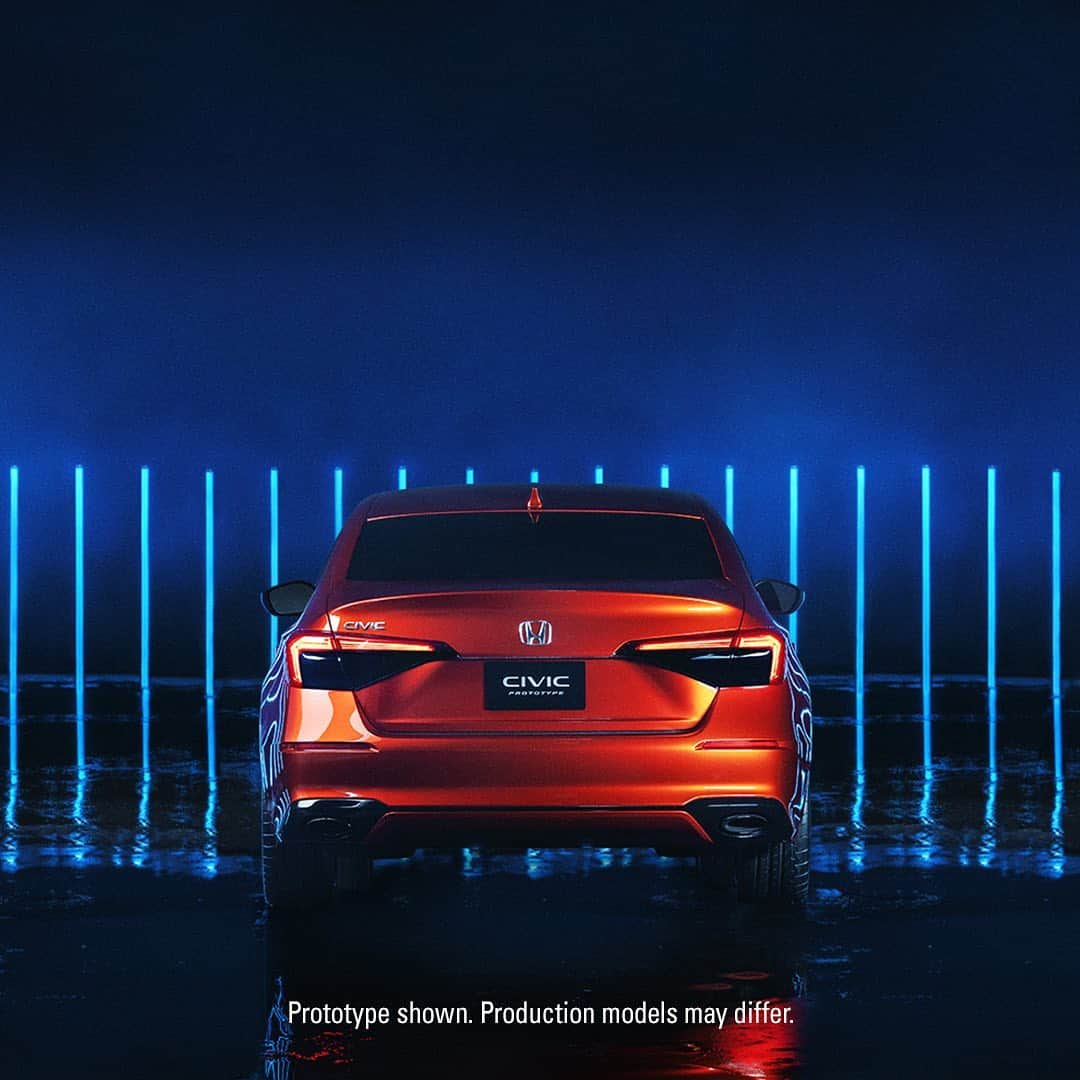 のインスタグラム：「The 2022 #HondaCivic will once again raise the bar with its clean design, fun-to-drive performance and advanced tech.」