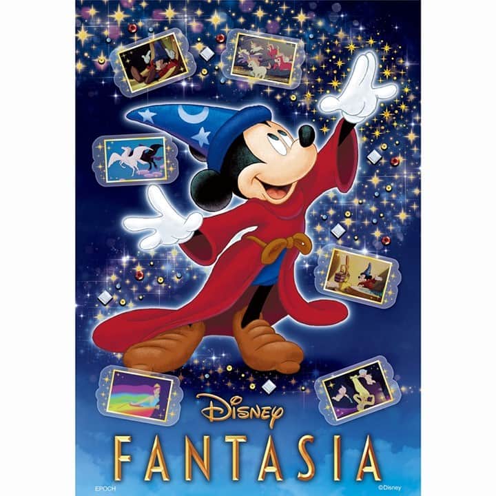 パズルデコレーション公式 エポック社のインスタグラム：「・ 2020年12月12日発売予定の新商品をご紹介します！ ポップアップパズルデコレーション 「FANTASIA-Magic-」300ピース  立体フィルムが美しい、鮮やかな印刷紙のデコレーションパズル「ポップアップパズルデコレーション」に、『ファンタジア』80周年限定商品が登場！  時代を超えて輝き続ける、ディズニーアニメーションの名作『ファンタジア』に登場する、魔法使いの弟子姿のミッキーマウス！ 組み上げたパズルに、『ファンタジア』の短編のワンシーンが描かれたデコフィルムを貼り付けて、より広がりのある世界観を表現。 ミッキーの手の先からでる魔法を表現した、キラキラとした箔押し加工も「ポップアップパズルデコレーション」の特徴！  商品については、パズデコ公式ウェブサイトをご確認ください。 ©︎ Disney  #パズルデコレーション #パズデコ #puzzdeco #パズル #puzzle #ミッキーマウス #ミッキー #mickeymouse #ハッピーバースデーミッキー #ディズニー #Disney #ファンタジア #魔法使いの弟子」