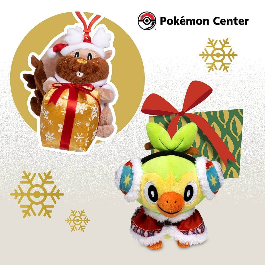 Pokémonさんのインスタグラム写真 - (PokémonInstagram)「The only thing cuter than Greedent clutching a present is Grookey wearing earmuffs.  🎁 Holiday plush have arrived at the #PokemonCenter, US and Canadian Trainers! Tap the link in our bio!」11月18日 5時08分 - pokemon