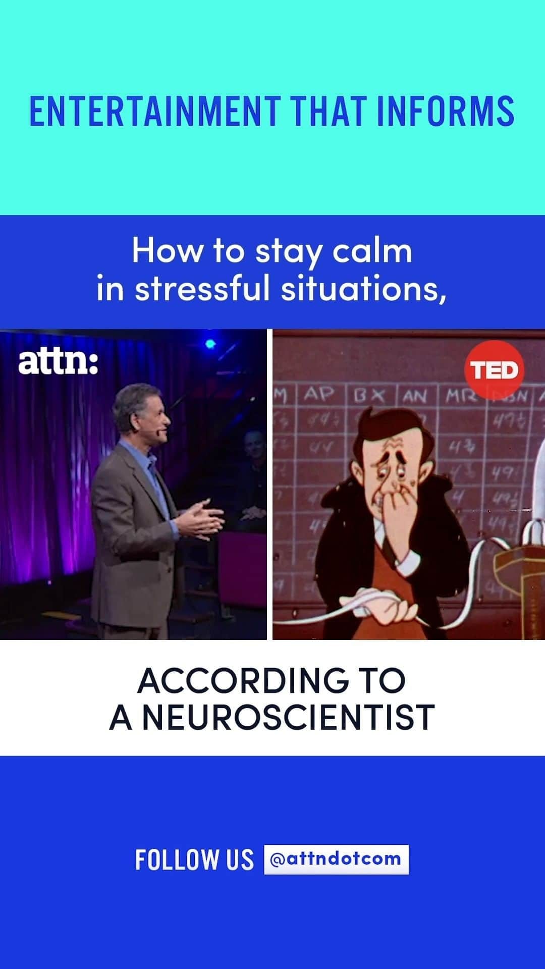 TED Talksのインスタグラム：「Feeling super-stressed *all the time*? Unfortunately, you can't avoid all nerve-racking situations, but there is a way to make them easier to handle. The key: Make a plan. “We do some of our worst thinking when we're stressed,” explains neuroscientist Daniel Levitin. That's why he advocates for everyone to write up what he calls a "pre-mortem" — a list of  the things, big and small, that could possibly go wrong. "We all are going to fail now and then," he says. "The idea is to think ahead to what those failures might be, to put systems in place that will help minimize the damage or to prevent the bad things from happening in the first place." Hear more advice from Levitin on how to stay calm during trying times: http://t.ted.com/Fj69S7u  [Made in collaboration with @attndotcom]」