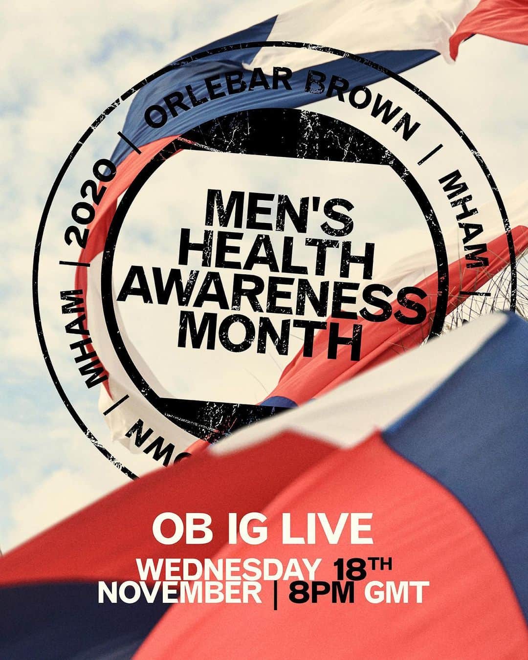 オールバーブラウンのインスタグラム：「Tune in at 8pm GMT tomorrow for an Instagram live with Life Coach @TheNakedProfessor, and ex NFL athlete, @DaleMoss13. Together they'll be discussing vulnerability, confidence and tips for maintaining mental health.  See you there for your #DoseOfSun. ☀️ #OrlebarBrown #OBsAroundTheWorld」