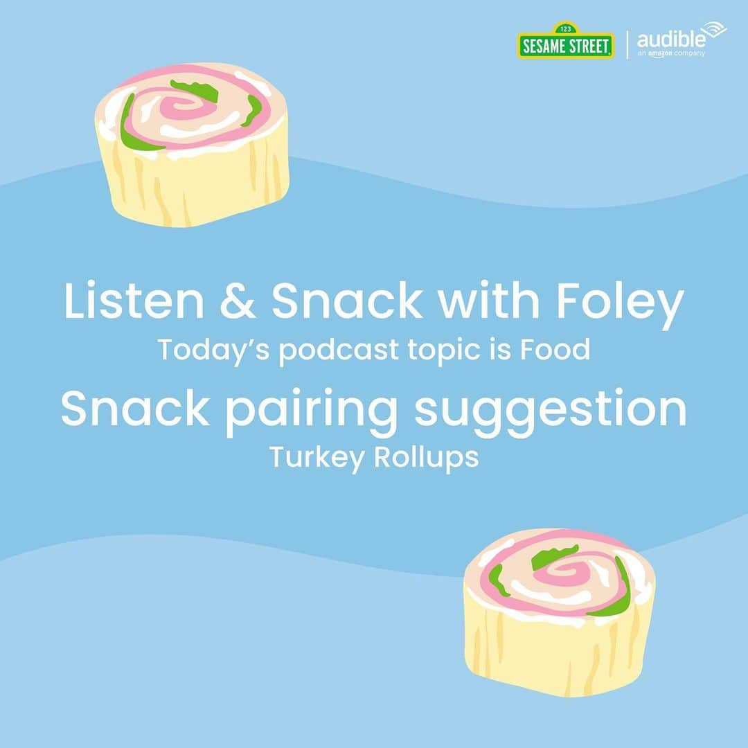 セサミストリートさんのインスタグラム写真 - (セサミストリートInstagram)「On today's podcast episode, our friend Foley is talking about all different kinds of food! Try this snack suggestion while you listen to The Sesame Street Podcast on @audible. Click the link in our bio to listen now!」11月18日 7時41分 - sesamestreet