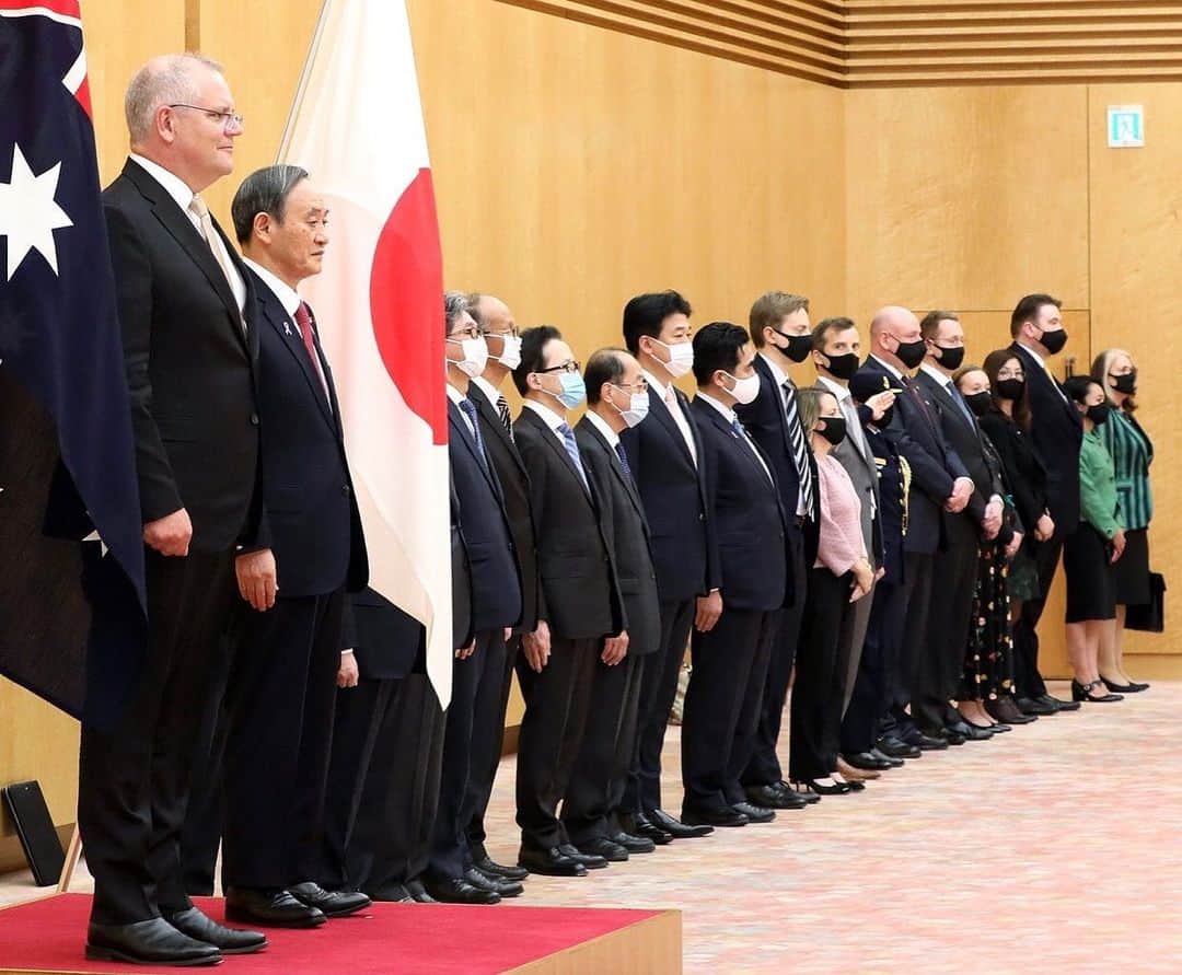 木原稔のインスタグラム：「オーストラリアのモリソン首相が来日しました。」