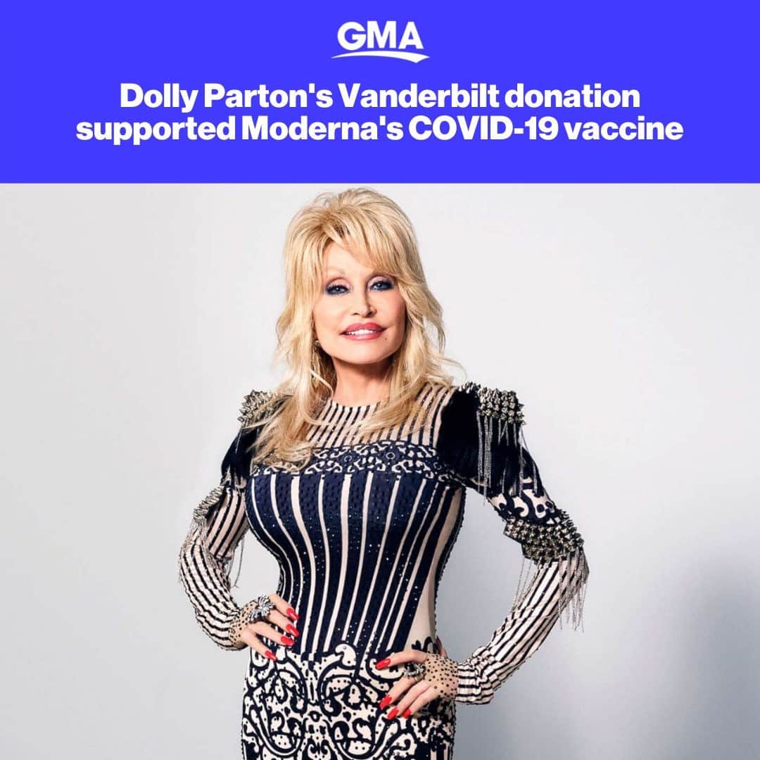 Good Morning Americaさんのインスタグラム写真 - (Good Morning AmericaInstagram)「As if we needed another reason to love Dolly Parton! Her $1 million donation to Vanderbilt has made an impact on the search for a COVID-19 vaccine. Link in bio for details.」11月18日 10時16分 - goodmorningamerica
